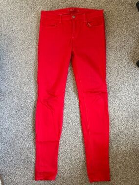 J Brand Red Skinny Jeans